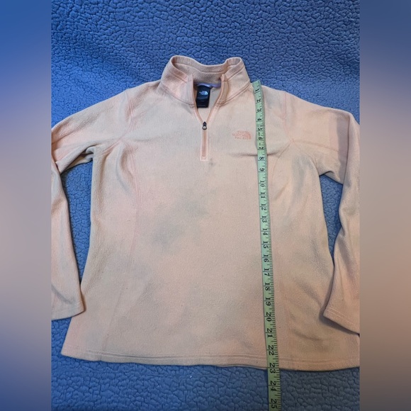 The North Face Pullover Fleece Jacket Juniors Size Large Peach Color - Picture 4 of 12